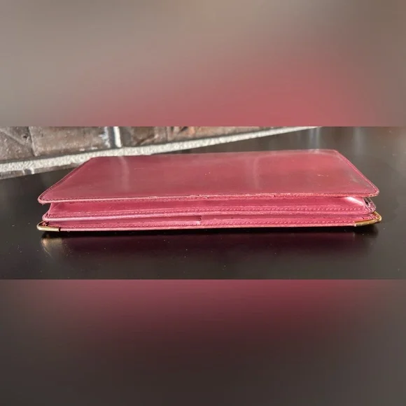 Vintage Cartier Leather Chamber Long Wallet